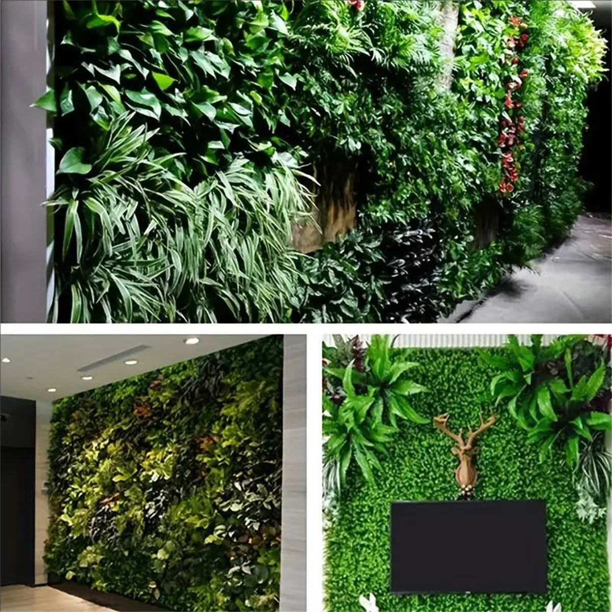 1pc Künstliche Grüne Pflanze Wand Panels Simulation Pflanze – Bild 6