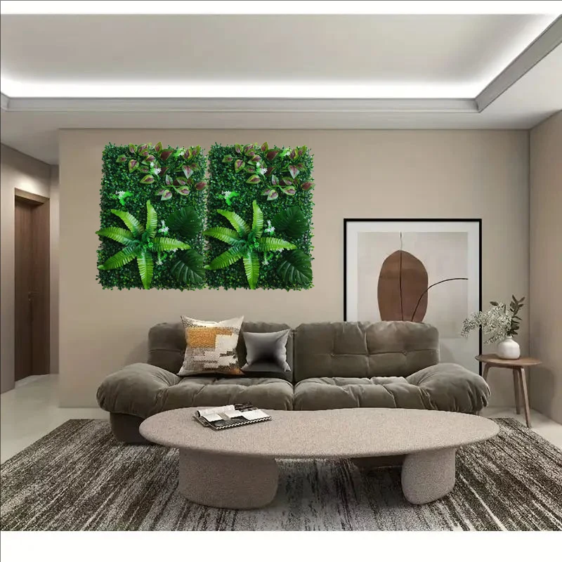 1pc Künstliche Grüne Pflanze Wand Panels Simulation Pflanze – Bild 5