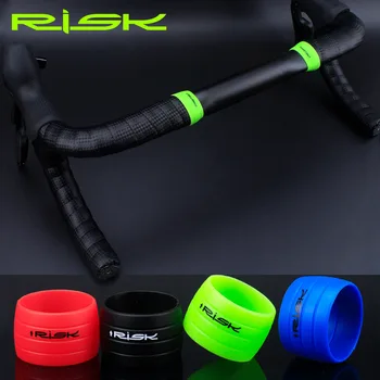 RISIKO Fahrrad Lenker Gurt Band Befestigung Silikon Ring Anti-Überspringen Gummi Hülse Schlaufen (2 Stück)