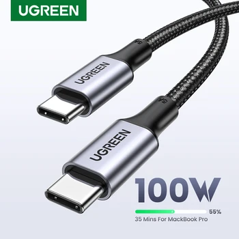 UGREEN USB Kabel PD100W USB C zu Typ C Schnelle Ladegerät Kabel für Xiaomi Samsung MacBook iPad 5A Handy kabel