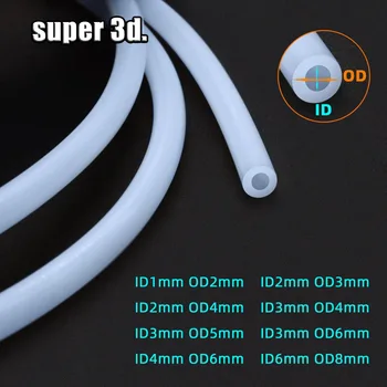 3D-Drucker Zubehör 1 Meter Bowden Extruder PTFE-Schlauch für J-Head Hotend V5 V6 1,75mm /3mm Filament ID 2mm