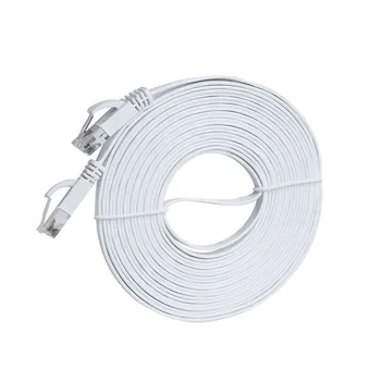 0,3 m 0,5 m 1 m 5 m 10 m 20 m 30 m Cat 6 flaches Ethernet-Kabel UTP 1000 M Netzwerk für Laptop-Router
