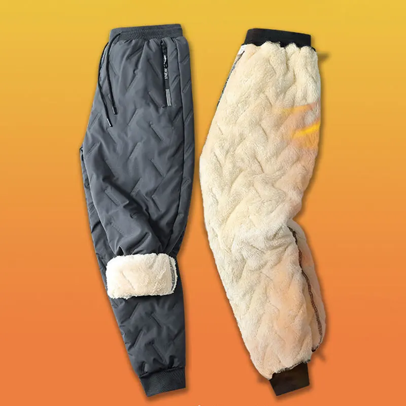 Winter Laufhose Kaschmir Verdicken Fleece Winddicht – Bild 5