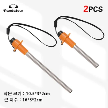 Pandatour 1/2PCS Outdoor Camping Mini Elektrische Feuerzeug Küche Haushalt Herd Zündgerät Edelstahl BBQ Piezo
