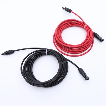 Doppelendiges Solar-Verlängerungskabel mit Stecker, 1-10 Meter, 4 mm2/6 mm2, 1000 V/1500 V, PV-DC-Anschluss