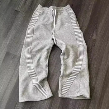Casual Lose Gerade Bein Hosen Gestreiften 2025, Sommer Mode Trend Marke Straße Hip-hop Jogging männer frauen