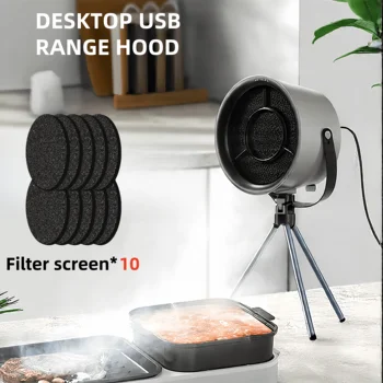 USB Desktop Dunstabzugshauben Tragbare USB Powered Abluftventilator Kleine Küche Dunstabzugshaube Extractor
