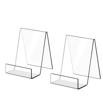 Transparenter Acryl-Display-Buchständer, Staffelei-Halter zum Präsentieren von Bildern, Büchern