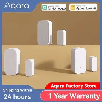 Aqara Tür-Fenster-Sensor, Zigbee, drahtlose Verbindung, Alarm, intelligenter Mini-Türsensor, funktioniert