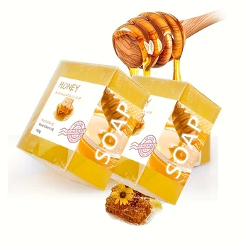 Natürliche Honig-Handseife mit ätherischen Ölen - 100 g, 2 Stück, für Damen und Herren, ideal für zu Hause