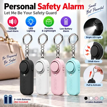 130 dB Protect Alert Persönliche Verteidigungssirene Anti-Angriffssicherheit für Kinder, Mädchen, ältere