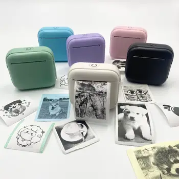 Kabelloser Mini-Drucker - Tragbares Thermisches Etikettendrucker-Set, 203dpi HD-Druck, Multifunktionsdruck