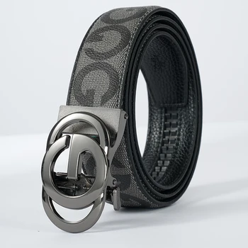 3,4cm Leder-Gürtelschnalle für Geschäftsmänner, Designer-Accessoire für Herren-Jeans