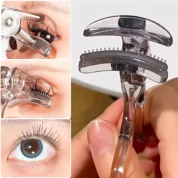 Dual-Typ-Wimpernzange mit Kamm - breite und teilweise Clip-Optionen, wasserfest, langlebig, natürliche Locken