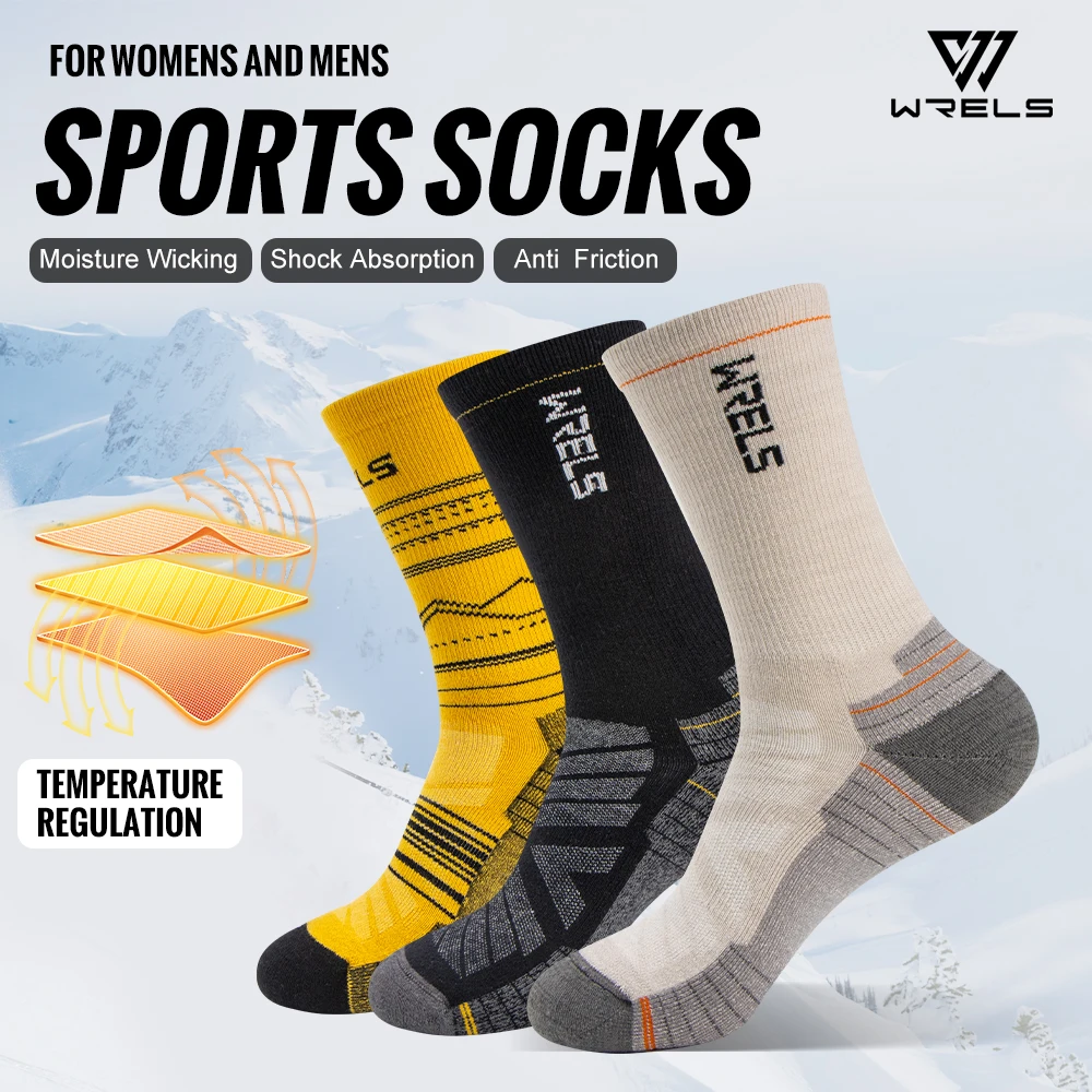 WRELS Socken aus Merinowolle, Wandern, Laufen, weich, leicht – Bild 3