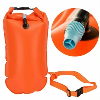 Aufblasbare offene Schwimmboje, Schleppschwimmer, Trockentasche, doppelter Airbag mit Hüftgurt