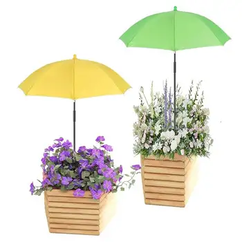 Pflanzenregenschirm, höhenverstellbar, wasserdichter Gartenschirm für Außenhofbetten, Hinterhof, Sonnenschirm