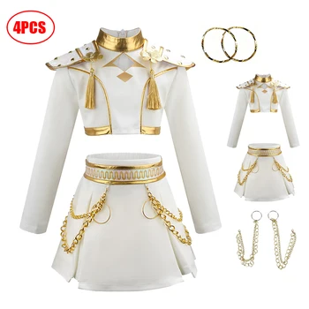 Halloween Kinderkostüme Mädchen Cosplay Kostüm Mode Mädchen Anzüge Karneval Thema Party Performance Kostüme