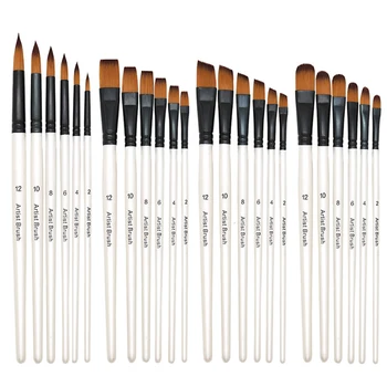 Künstler Pinsel Set Künstler Pinsel Für Acryl Öl Aquarell Acryl Malerei Für Körper Gesicht Rock (6 Stück)