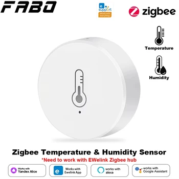 Ewelink ZigBee Smart Thermometer Hygrometer Controller Temperatur Feuchtigkeit Sensor Batterie Powered APP