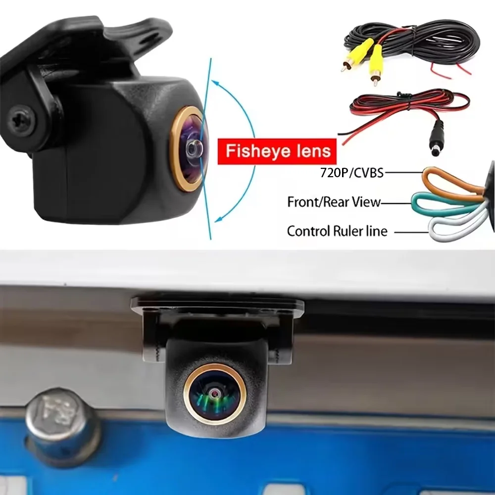 720P AHD-Auto-Rückfahrkamera mit Weitwinkel-Fisheye-Objektiv – Bild 6