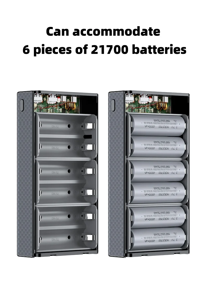 Powerbank-Bausatz 100 W PD für 6× 21700 Akkus, ohne Löten – Bild 2