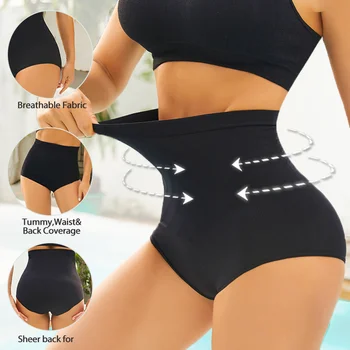 Abnehmen Hohe Taille Bauch Steuer Höschen Frauen Slip Panty Shaper Abnehmen Unterwäsche Kolben-heber Bauch