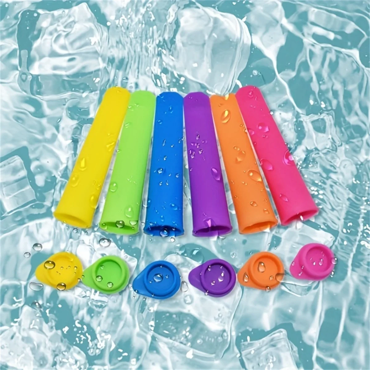 6 teile/los Sommer Eis Form Wiederverwendbare Lolly Popsicle – Bild 3