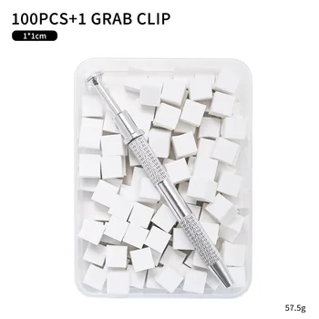 Farbverlaufs-Schwammpinsel, Nagelkunst-Schwamm-Set für DIY Nail Art Gel-Nagellack-Pinsel (100 Stück)