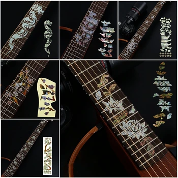 Gitarre Griffbrett Ultra-Dünne Aufkleber Bass Dekorative Kreuz Decals Aufkleber Für Guitarra Musik Instrument