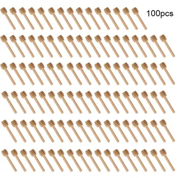 Honig Rühren Bar Mischen Griff Glas Löffel Praktische 100 Pc Holz Löffel Honig Lange Stick Liefert Honig Küche