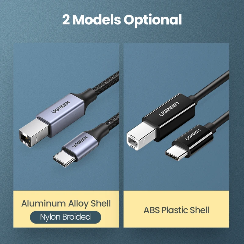 Ugreen USB C auf USB Typ B 2,0 Kabel für Neue MacBook Pro HP – Bild 6