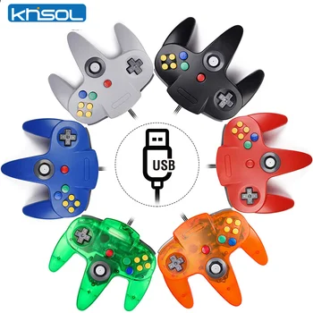 N64 Controller Klassische USB Wired Remote Gamepad Gaming Joystick Zubehör Klassische 64-Konsole Retro Spiele