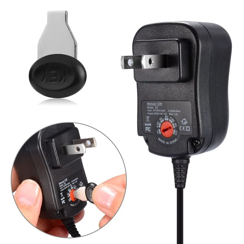 3V 4,5 V 5V 6V 7,5 V 9V 12V 2A/2,5 A AC/DC Einstellbare Power – Bild 2