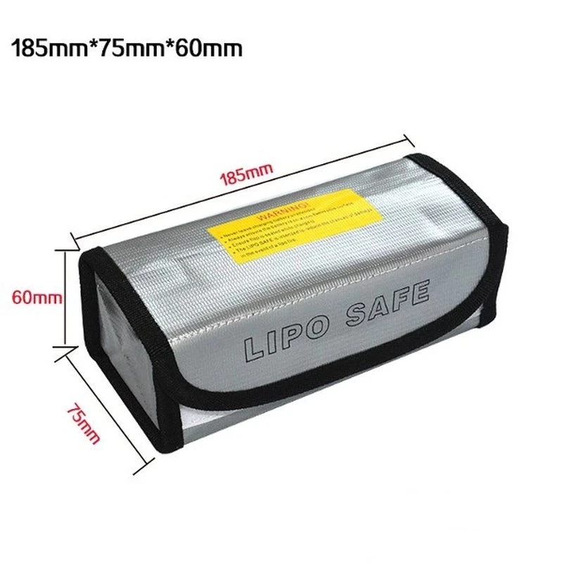 JDRC Lipo-Akku-Sicherheitstasche, 185 x 75 x 60 mm, Mini – Bild 2