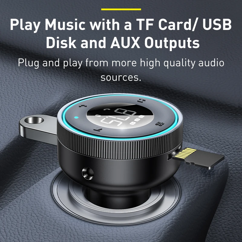 Bluetooth 5.0 FM-Transmitter mit USB-Schnellladung und – Bild 5