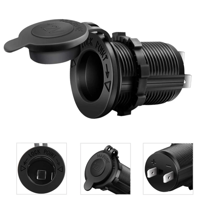 Auto-Zigarettenanzünder-Buchse, 12 V-24 V, wasserdichter – Bild 2