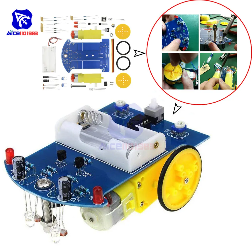 Diymore D2-1 DIY Kit Intelligente Tracking Linie Smart Car – Bild 2