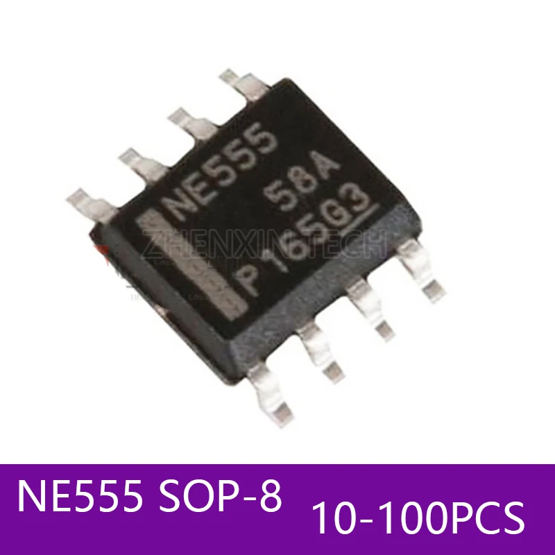 10-100 TEILE/LOS NE555 NE555DR 555 SOP8 NE555D NE555DT Timer