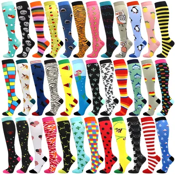 Laufen Neue Kompressionsstrümpfe Druck-Stillsocken für Ödeme, Diabetes, Krampfadern, Sportsocken