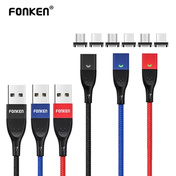 Magnetisches Ladekabel mit USB-C und Micro-USB Stecker für Android