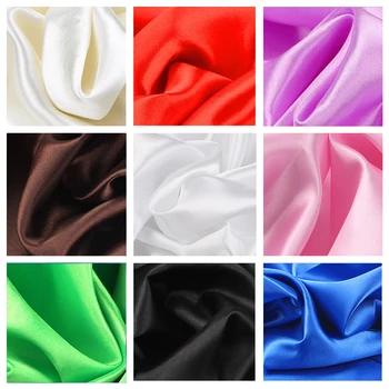 34-Farben-Stoff aus weichem Satin für Hochzeit, Party, Dekoration, Boxfutter, DIY-Kleidung, Nähen