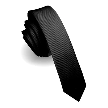 KAMBERFT Mode Lässig 4 cm Schlanke Seidenkrawatte Einfarbig Schwarz Rot Krawatten Handgemachte Männer Gewebte