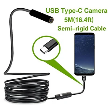 Typ-C Android USB Endoskop Kamera 7,0 mm Hartkabel PC Android Telefon Endoskop Rohr Typ C Endoskop Inspektion