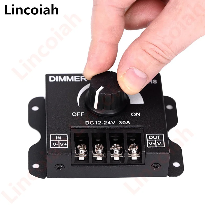 LED-Lichtleisten-Dimmer, DC12V-24V 30A PWM-Dimmcontroller für – Bild 2