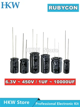 Rubycon Elektrolytkondensatoren 6,3 V 10 V 16 V 25 V 35 V 50 V 63 V 100 V 400 V 450 V 1 UF 10 UF 22 (10 Stück)