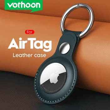 Vothoon Ledertasche für Apple Airtag Schutzhülle für Apple Locator Tracker Anti verlorenes Gerät