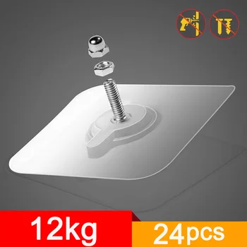 Schraube Haken Aufhänger Transparent Wand Haken Für Bild Selbstklebende Tür Wand Aufhänger Haken Wand Bild