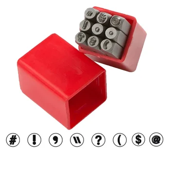4mm Metall Briefmarken Set Symbole Metall Stanzen Werkzeuge für Schmuck Individuelles Logo Punch Handwerk