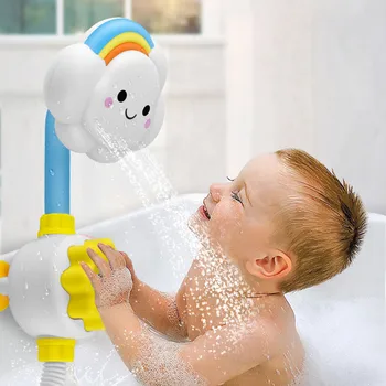 Bad Spielzeug für Baby Wasser Spiel Wolken Modell Wasserhahn Dusche Wasser Spray Spielzeug Für Kinder